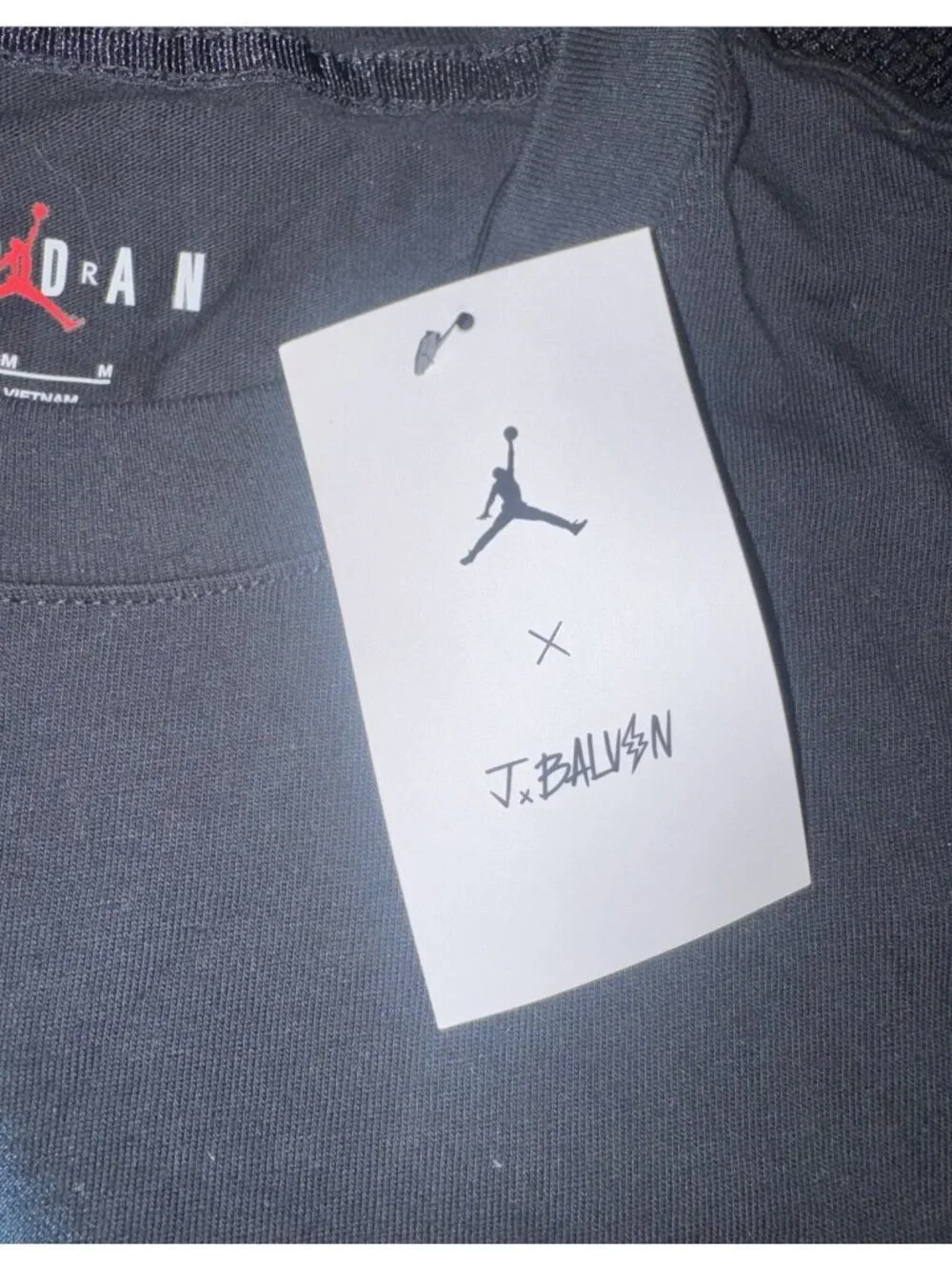 NWT Air Jordan x J Balvin T-Shirt Mens Size M Black DR2962-010
